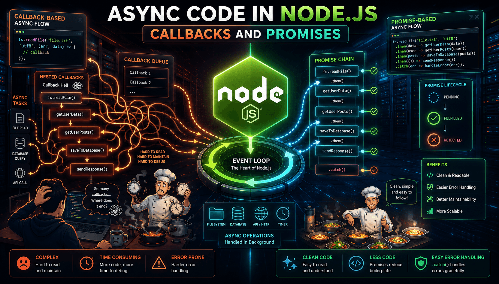 Async Code in Node.js: Callbacks and Promises