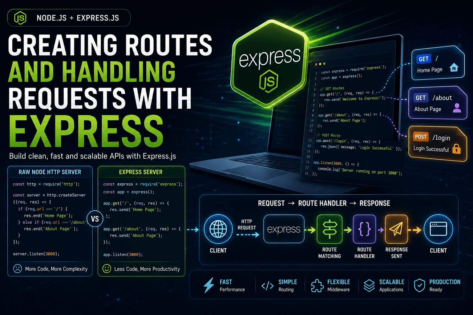 Creating Routes and Handling Requests with Express