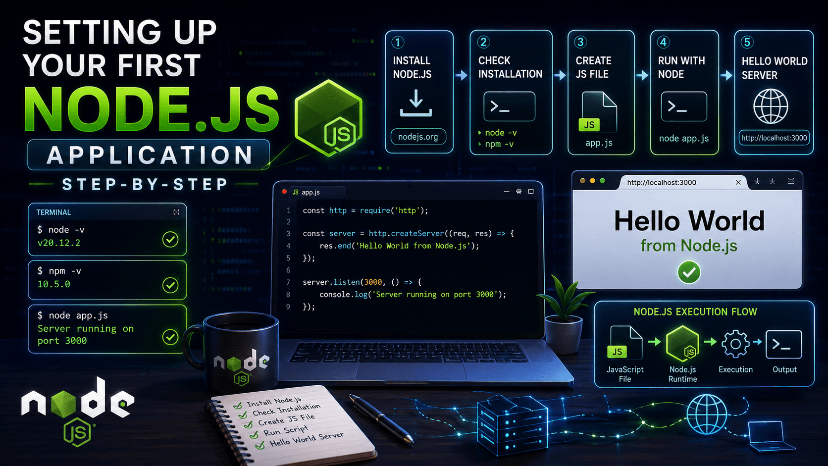 Setting Up Your First Node.js Application Step-by-Step